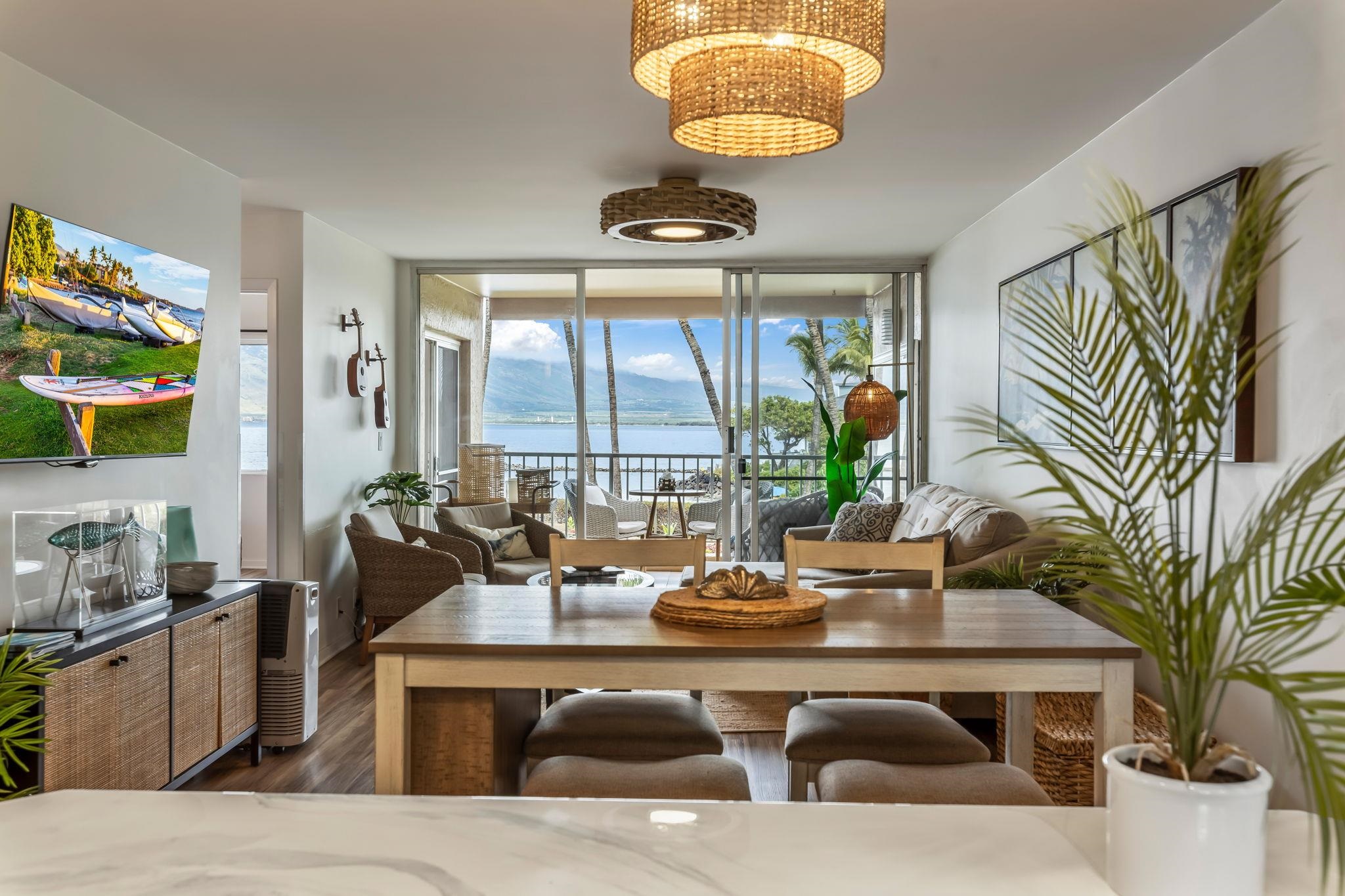 760 South Kihei Road, Unit 208 Kihei, HI 96753 - Photo 18 of 30 a dining room with furniture and window