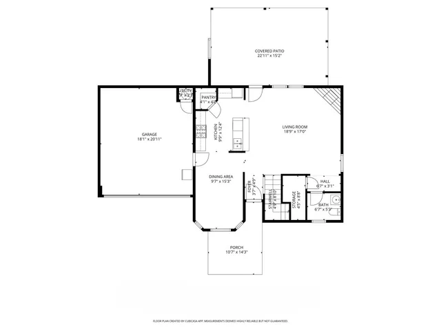 a view of an outdoor space and deck