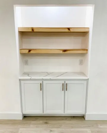 a close view of closet