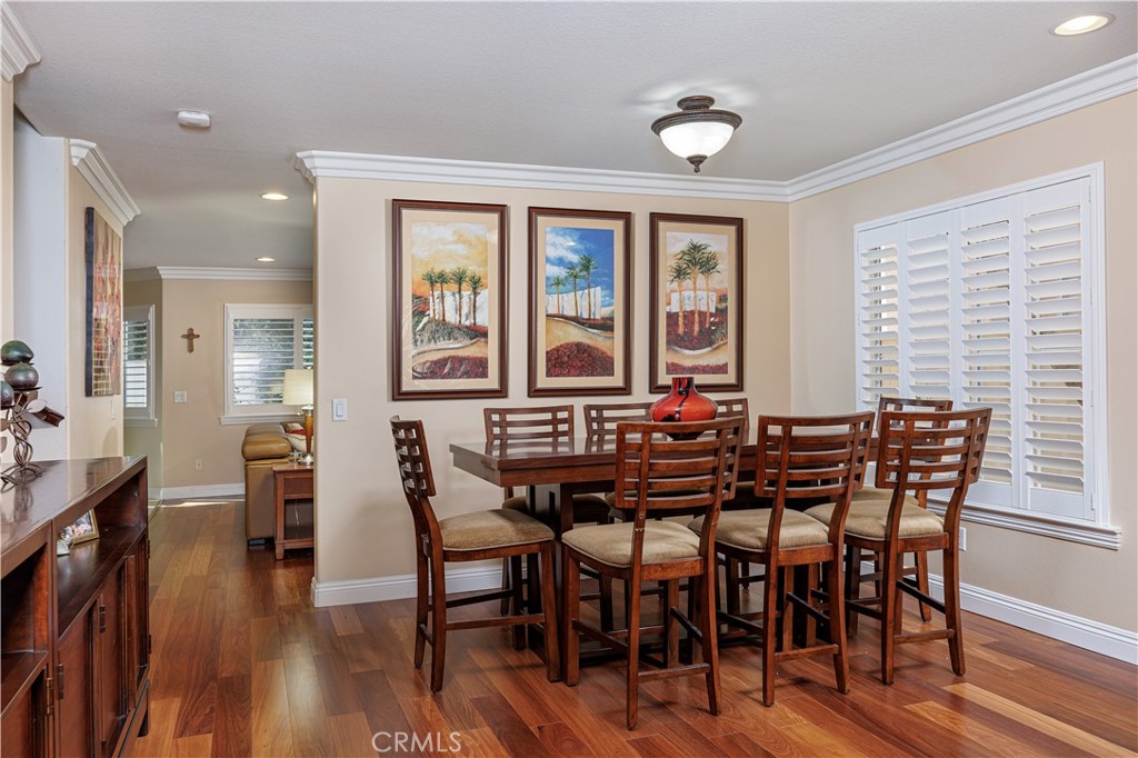 14 Sorenson Irvine, CA 92602 - Photo 6 of 29 a view of a a dining room with furniture window and wooden floor