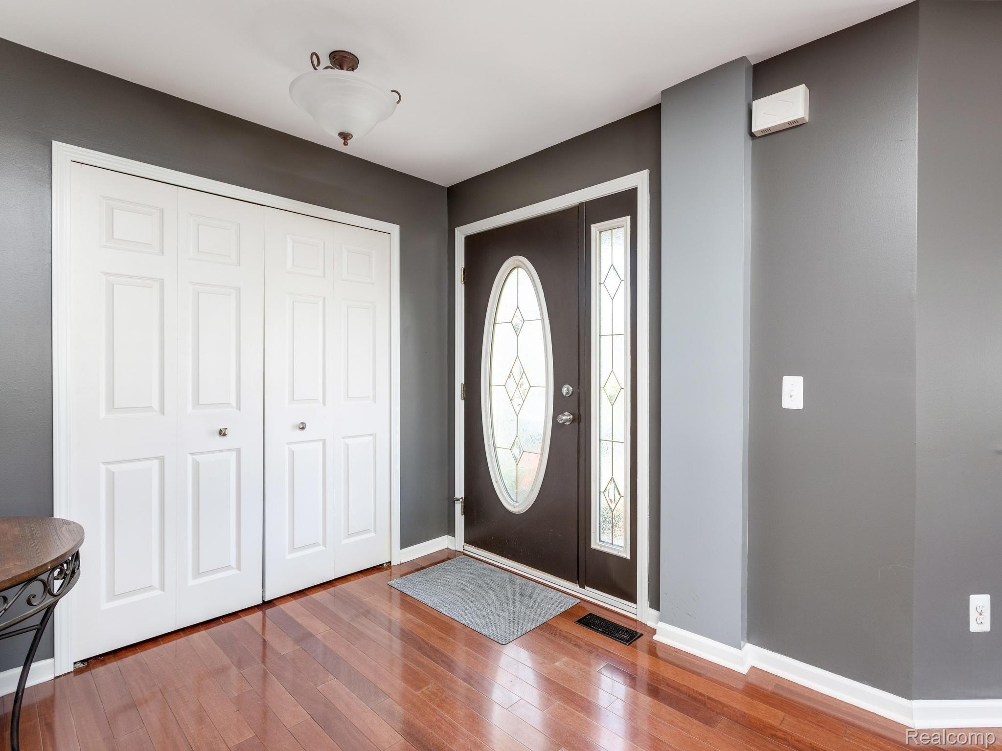 Entryway with coat closet