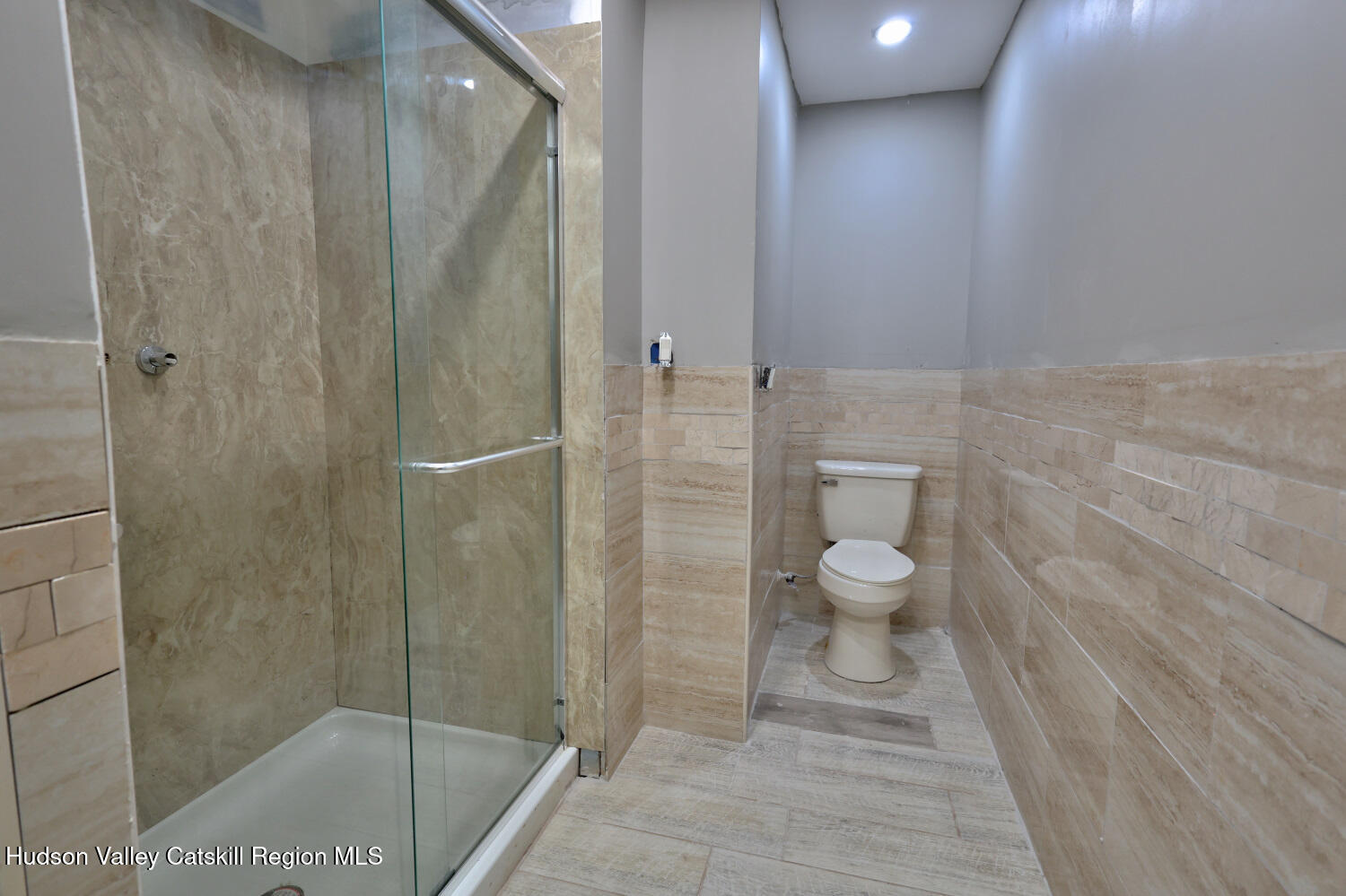 141 Jones Road Round Top, NY 12473 - Photo 48 of 70 a bathroom with a shower and a toilet