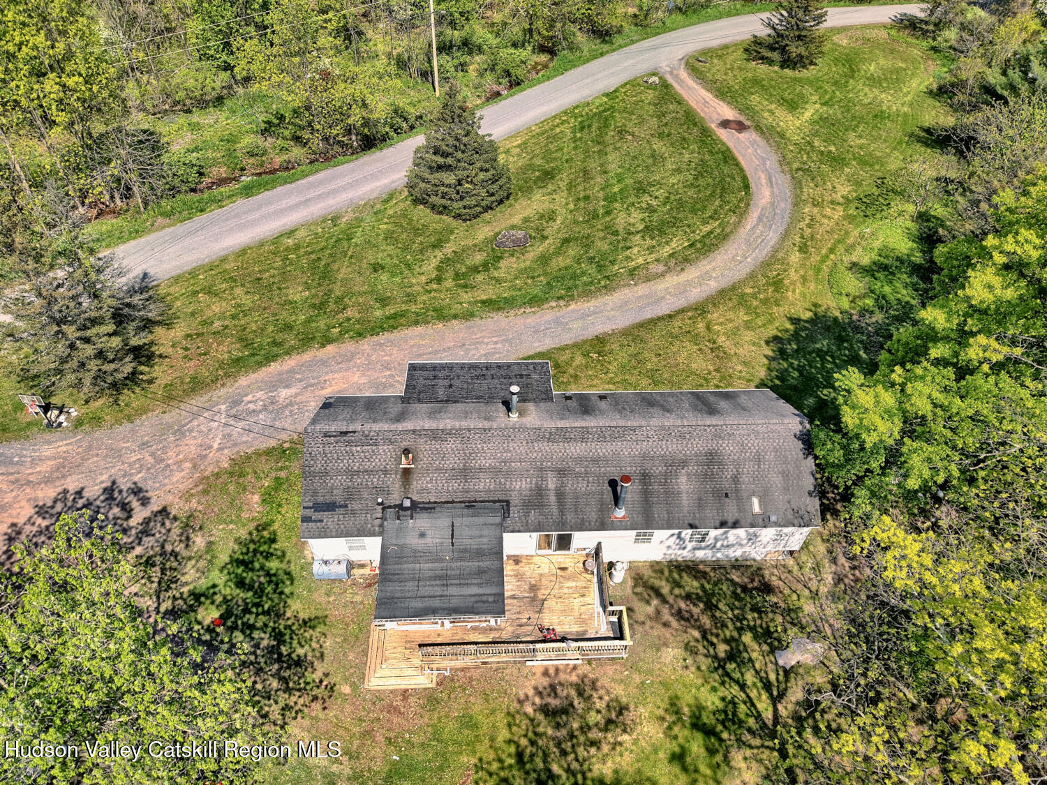 141 Jones Road Round Top, NY 12473 - Photo 6 of 70 a aerial view of a house with a yard