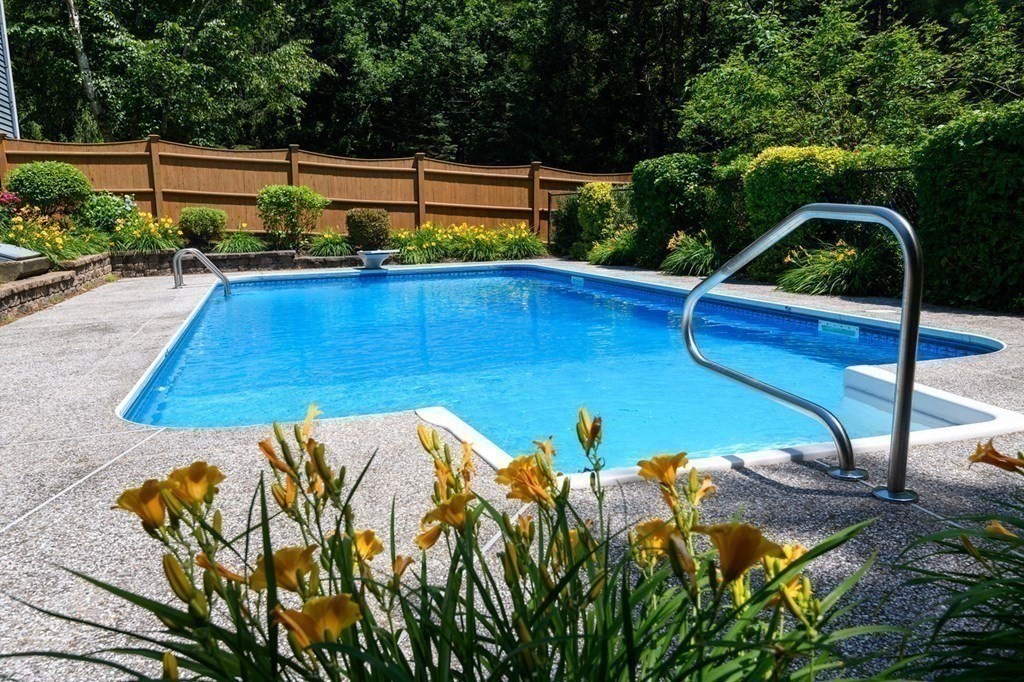 41 South Street Upton, MA 01568 - Photo 34 of 41 a view of a backyard with swimming pool
