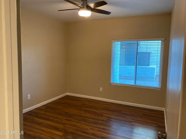 a view of wooden door