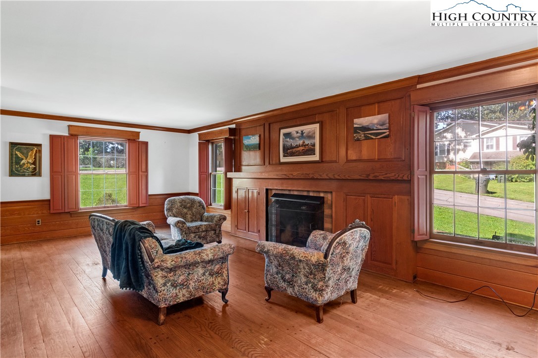 205 Hawthorne Road Elkin, NC 28621 - Photo 17 of 38 a living room with furniture and a fireplace