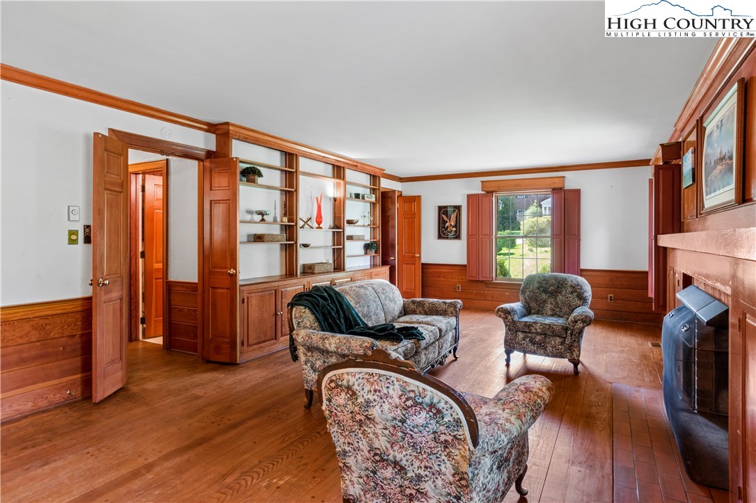 205 Hawthorne Road Elkin, NC 28621 - Photo 18 of 38 a living room with furniture fireplace and flat screen tv
