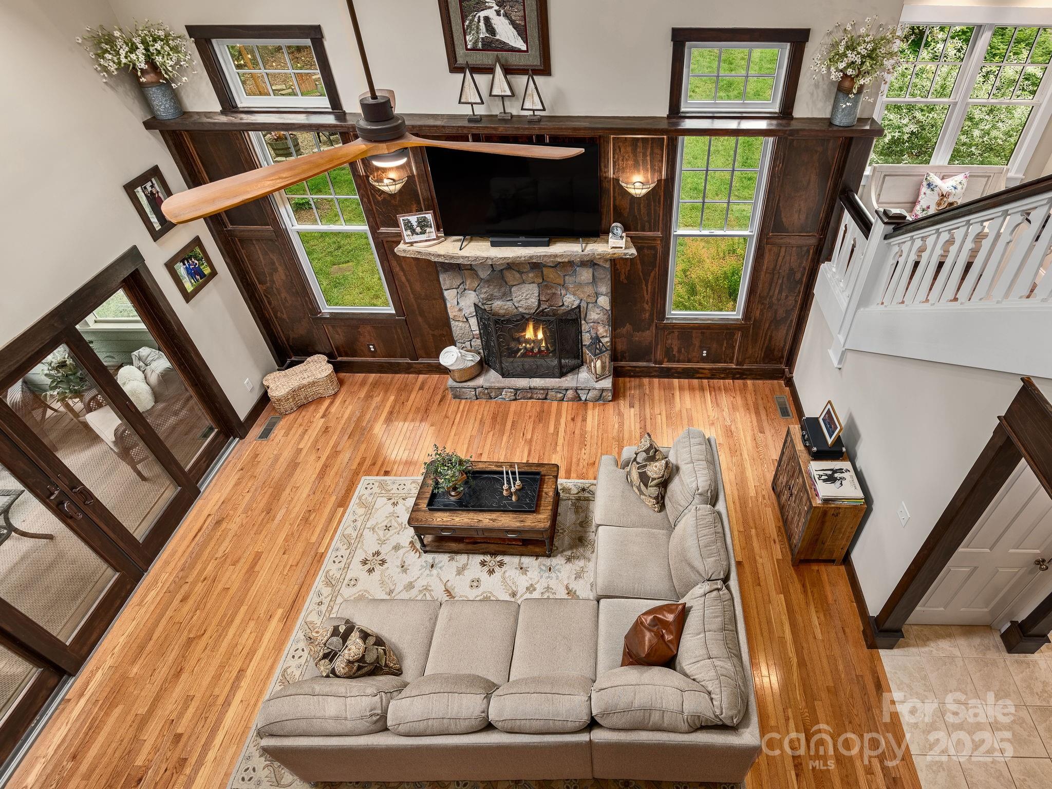 15 Avondale Road Asheville, NC 28803 - Photo 9 of 48 a living room with furniture and a flat screen tv