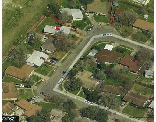 4949 Mable Street Corpus Christi, TX 78411 - Photo 3 of 9 an aerial view of a house with a yard
