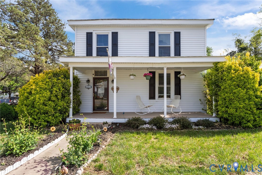 6101 River Road Petersburg, VA 23803 - Photo 2 of 37 View of front facade with covered porch and a fron