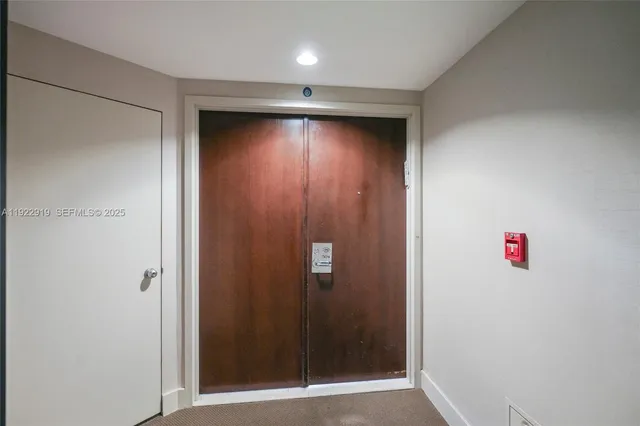 a view of an empty room