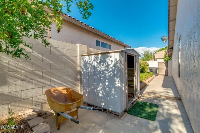 a view of parking garage