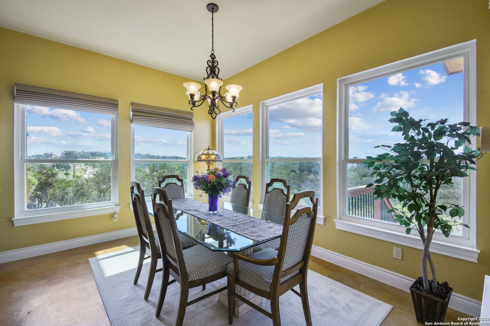 6527 Preakness Pass Bulverde, TX 78163 - Photo 13 of 22 a view of a dining room with furniture window and outside view