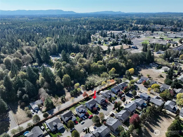 an aerial view of a city