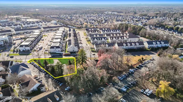 an aerial view of multiple house