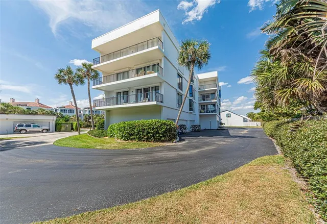 a front view of a building