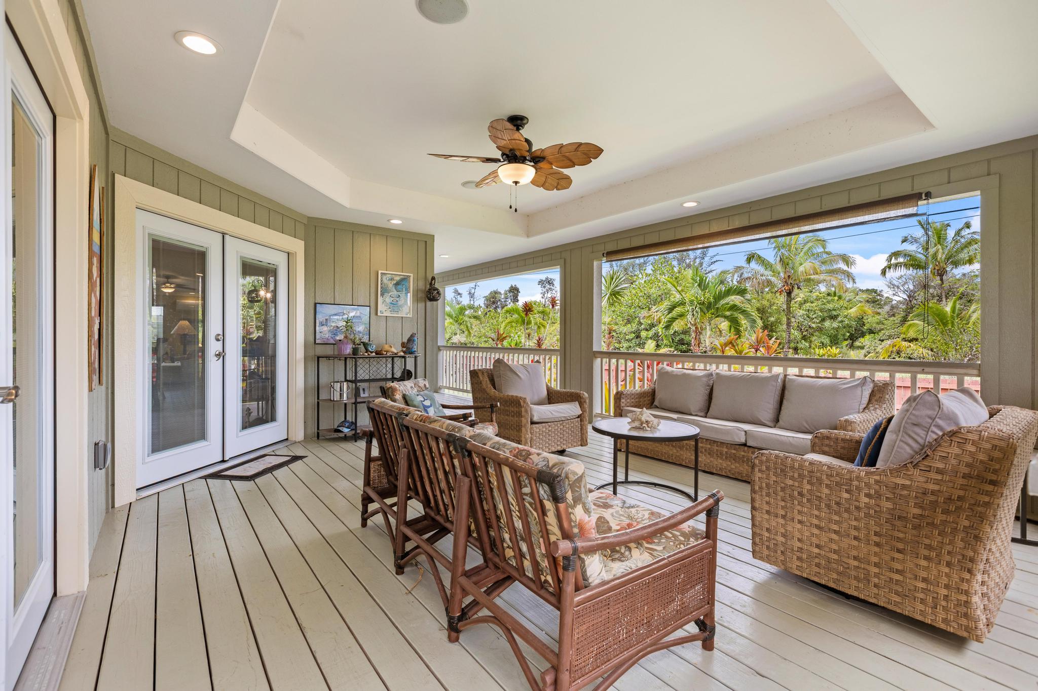 15-1635 Beach Road Keaau, HI 96749 - Photo 10 of 29 a living room with furniture and a large window