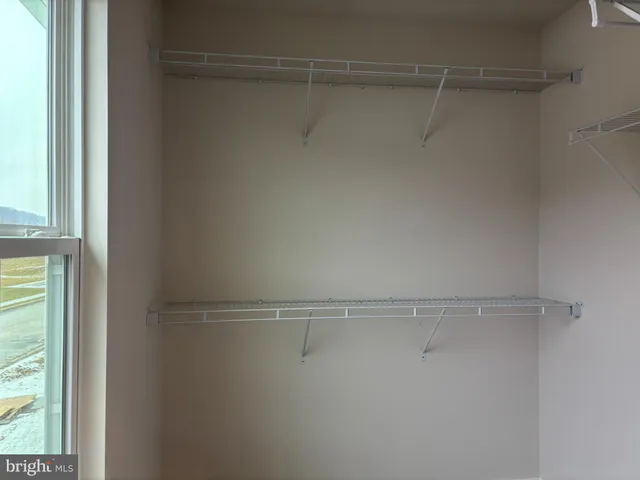 a close view of closet