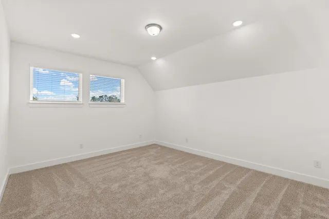 en empty room with windows