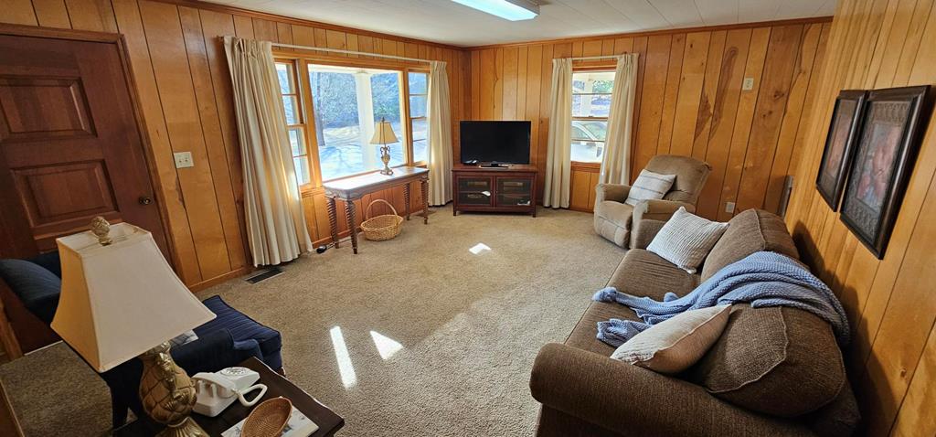 6656 Fires Creek Road Hayesville, NC 28904 - Photo 16 of 38 a living room with furniture and a flat screen tv