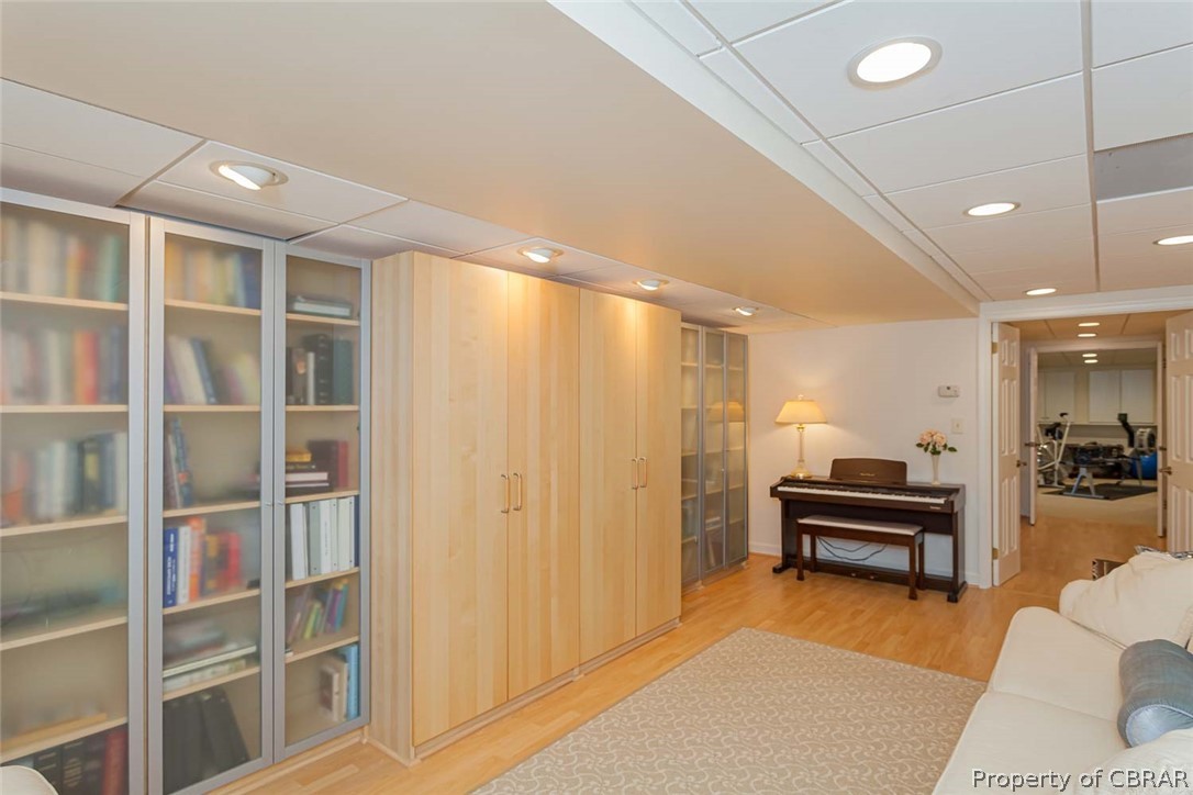 193 Peake Road Weems, VA 22576 - Photo 50 of 50 Basement Library off the Office & Exercise Rooms