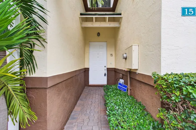 a view of a room with an entryway