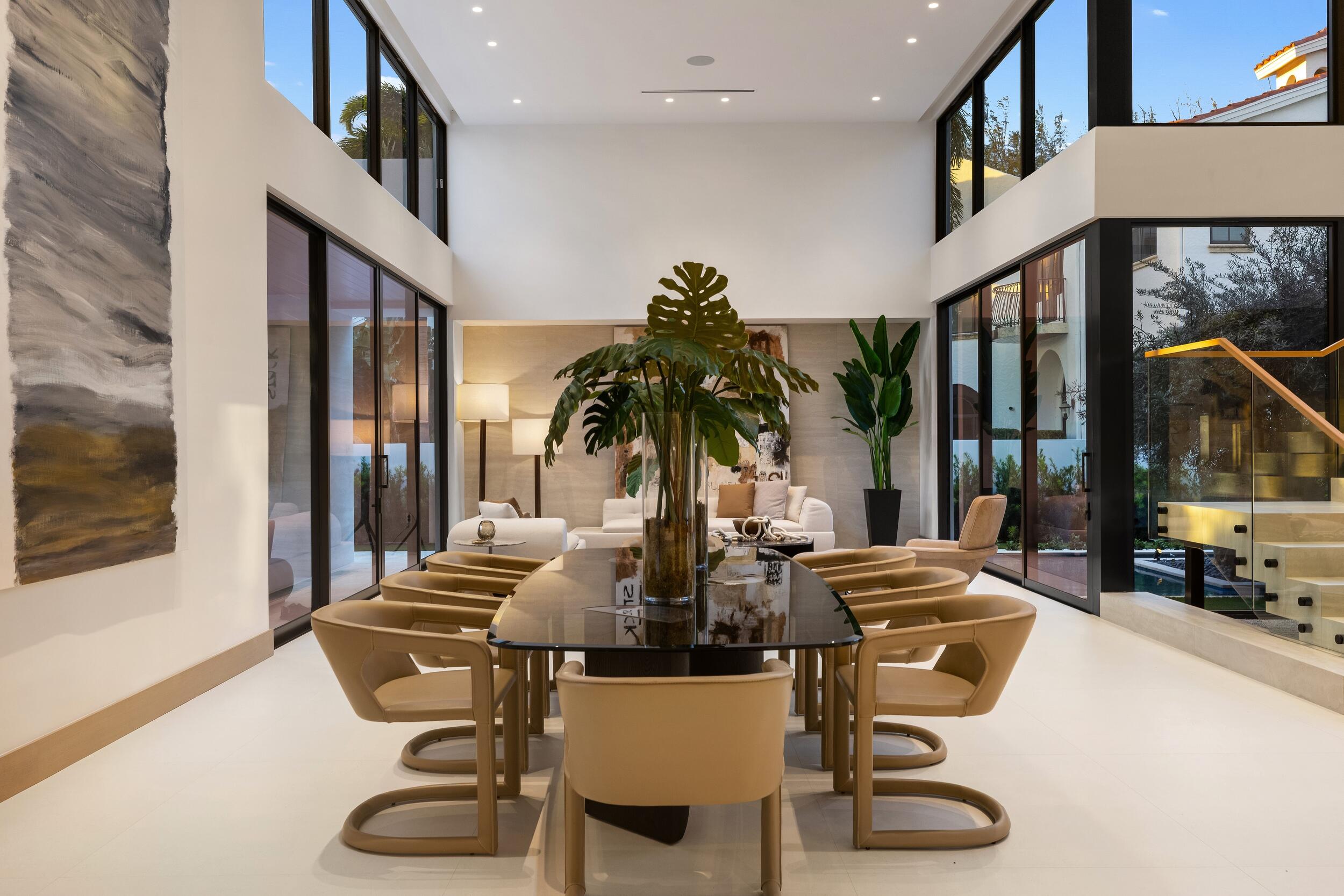 1351 Cocoanut Road Boca Raton, FL 33432 - Photo 98 of 101 a view of a dining room with furniture window and outside view