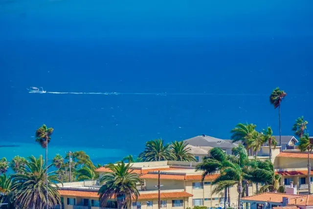 an aerial view of a city