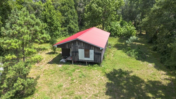 a house with trees in front of it