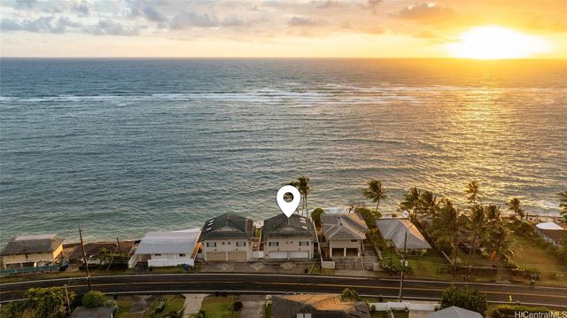 a view of an ocean beach