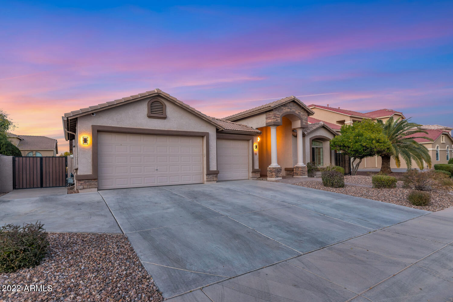 Front elevation twilight #2