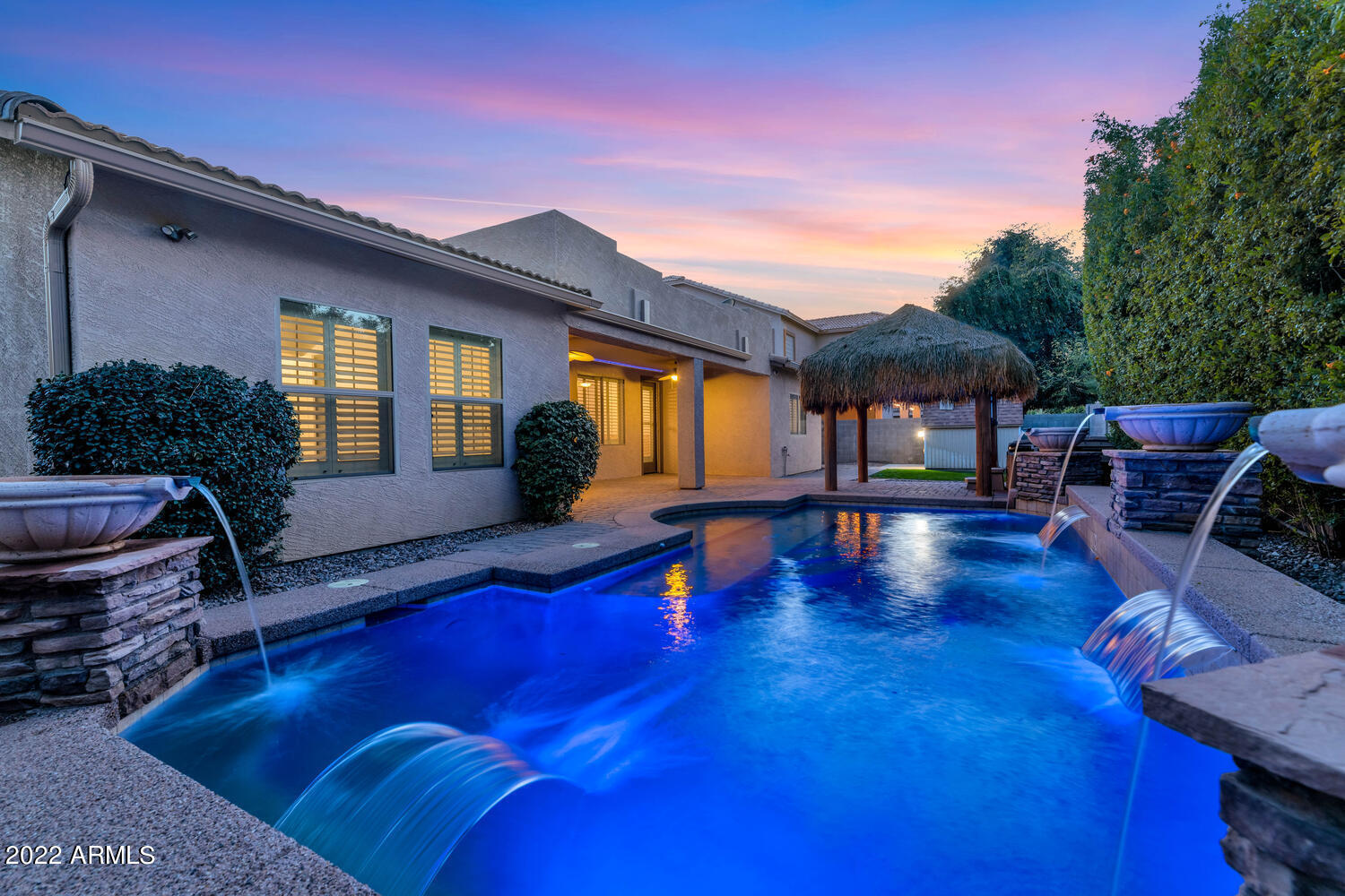 3756 East Del Rio Street Gilbert, AZ 85295 - Photo 31 of 41 Beautiful pool with water features