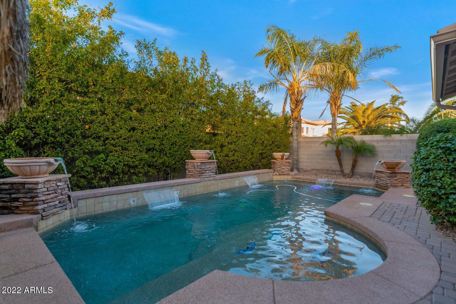 3756 East Del Rio Street Gilbert, AZ 85295 - Photo 36 of 41 Beautiful pool with water features #2