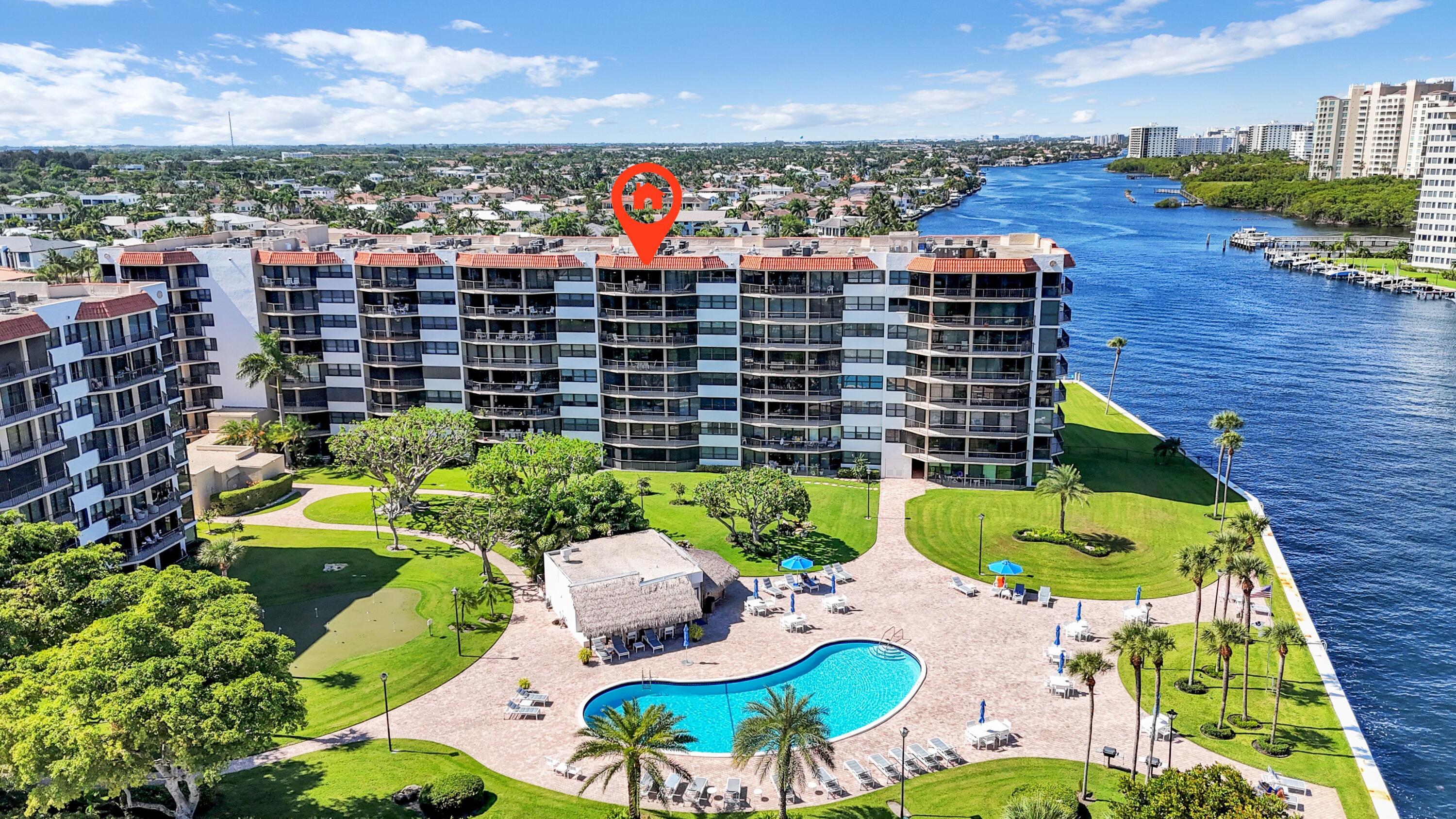 899 Jeffery Street, Unit 809 Boca Raton, FL 33487 - Photo 40 of 96 899 Jeffery St 809 PB aerial pic 2