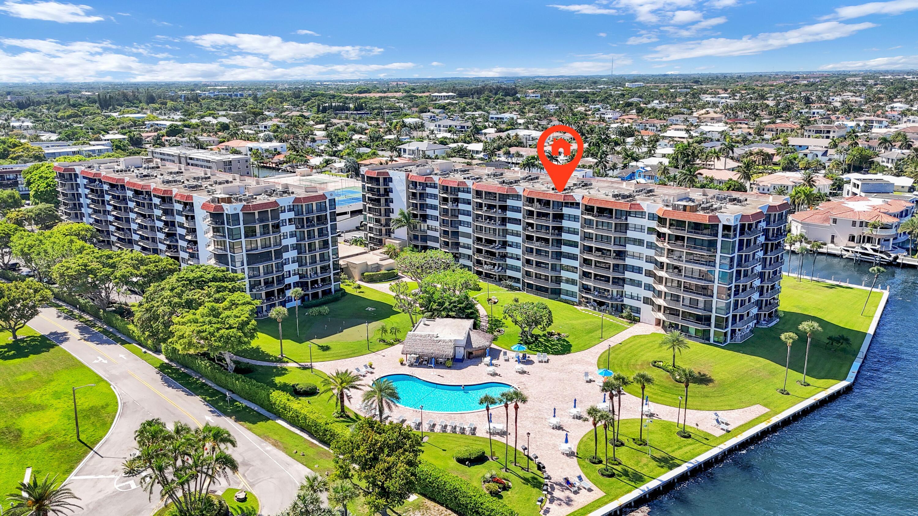 899 Jeffery Street, Unit 809 Boca Raton, FL 33487 - Photo 43 of 96 899 Jeffery St 809 PB aerial pic 4