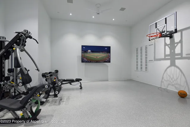 a view of a balcony with furniture