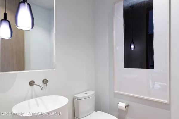 a view of a sink under an umbrella