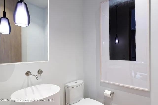 a view of a sink under an umbrella