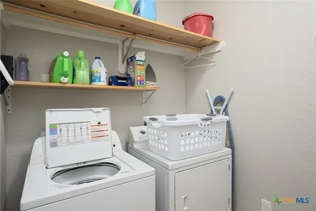 a view of washer and dryer