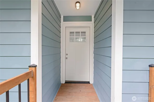 a view of front door