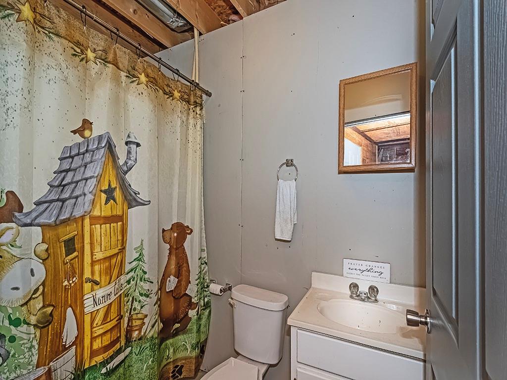 1928 Dime Road Vandergrift, PA 15690 - Photo 15 of 41 a bathroom with a sink a toilet and shower