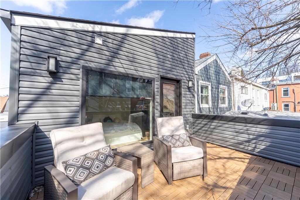 5322 Kent Way Pittsburgh, PA 15201 - Photo 17 of 24 front view of a house with a patio