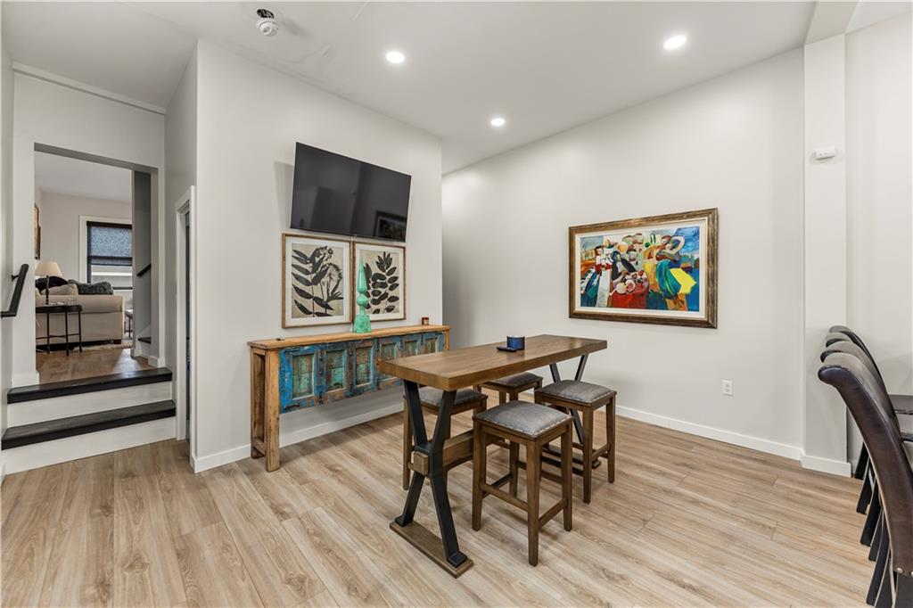 5322 Kent Way Pittsburgh, PA 15201 - Photo 8 of 24 a view of a dining room with furniture and wooden floor