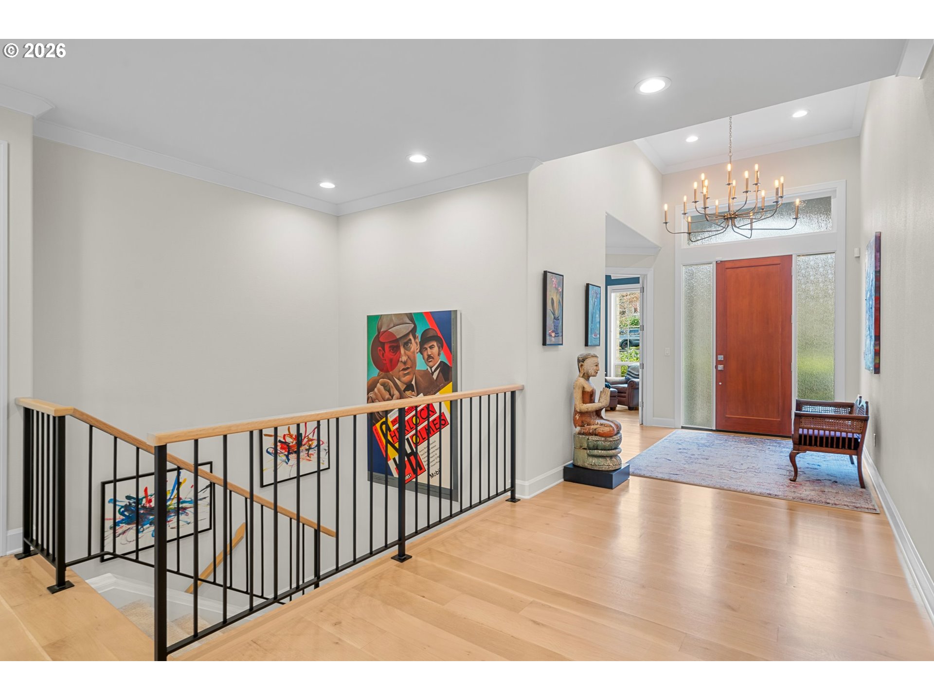 1716 Northwest Mill Pond Road Portland, OR 97229 - Photo 19 of 48 a view of a hallway with furniture and stairs