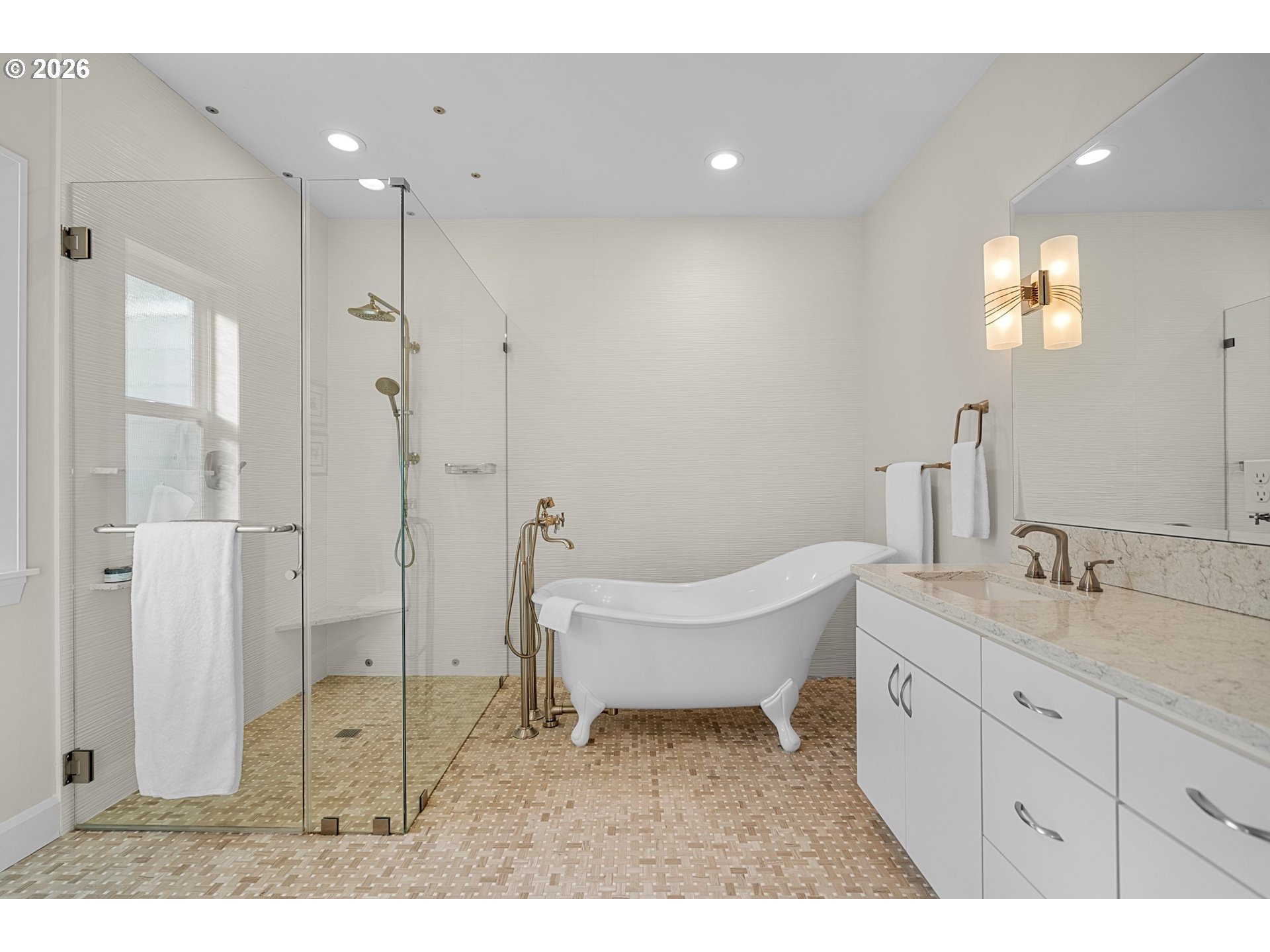 1716 Northwest Mill Pond Road Portland, OR 97229 - Photo 25 of 48 a bathroom with a sink a toilet and shower