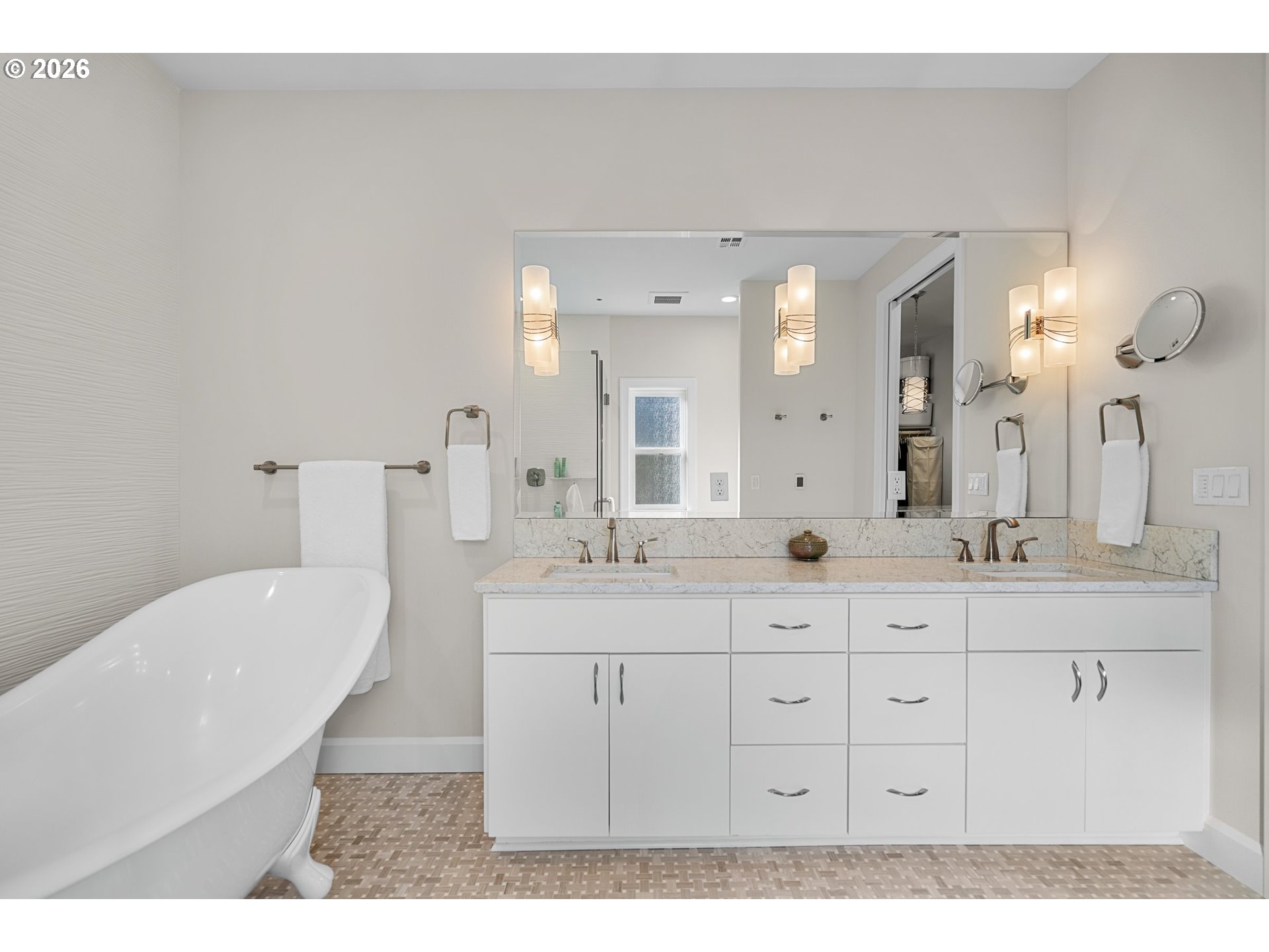 1716 Northwest Mill Pond Road Portland, OR 97229 - Photo 26 of 48 a bathroom with a sink a toilet and a mirror