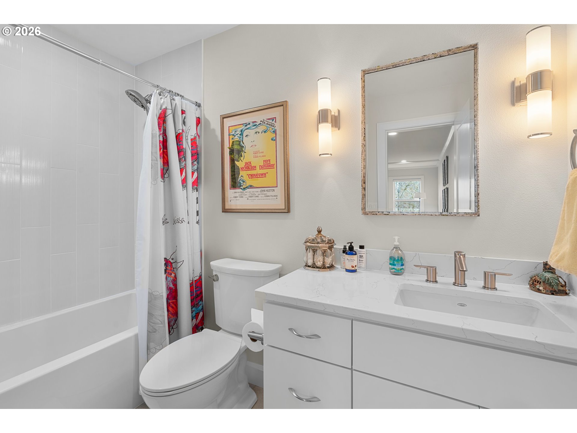 1716 Northwest Mill Pond Road Portland, OR 97229 - Photo 35 of 48 a bathroom with a sink vanity mirror and toilet