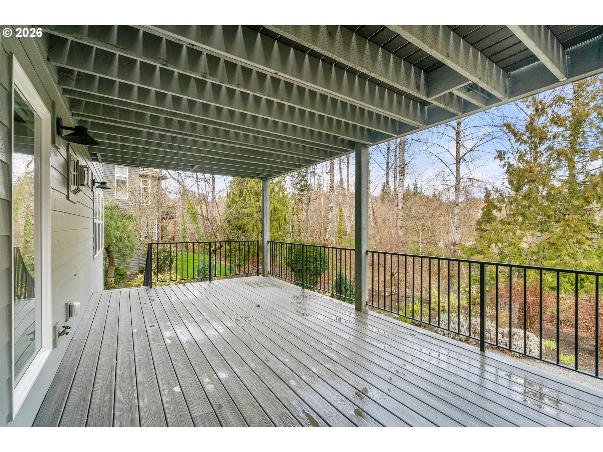 1716 Northwest Mill Pond Road Portland, OR 97229 - Photo 43 of 48 a view of balcony with wooden floor