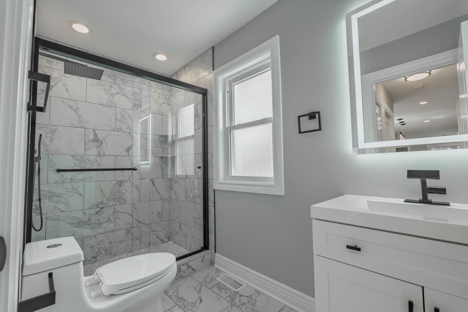 2252 Northgate Avenue North Riverside, IL 60546 - Photo 14 of 46 a bathroom with a sink a toilet and shower