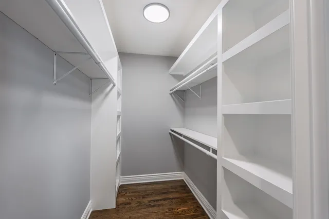 a view of walk in closet